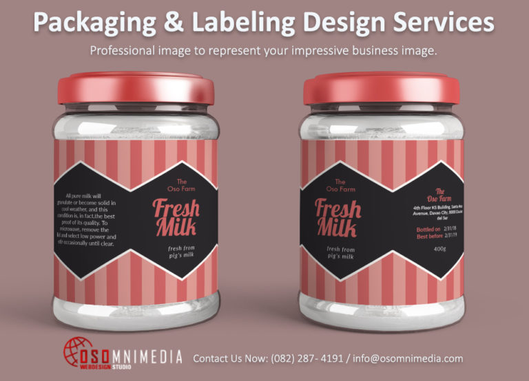 Professional Packaging and Labeling Design Provider in the Philippines